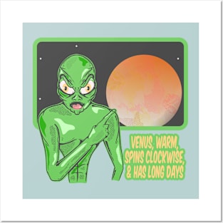 VENUS FUNNY ALIEN Posters and Art